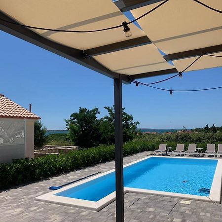 Villa Katarina - Grosser Pool Beheizt - Meerblick Vrsi Exteriör bild